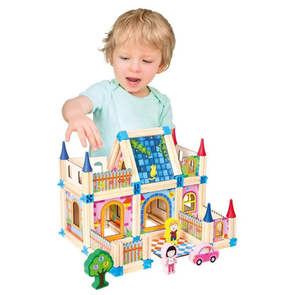 Wooden Architecture Building Blocks Toy